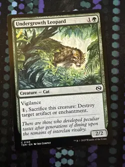 MAGIC THE GATHERING MTG TARKIR DRAGONSTORM UNDERGROWTH LEOPARD (#2) - Image 1
