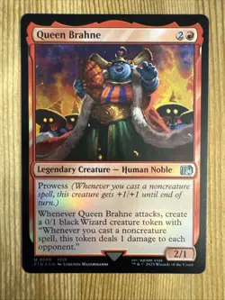 MTG Final Fantasy 0149 Queen Brahne U NM FOIL - Image 1
