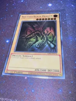 Yugioh Red Eyes Black Dragon / Ghost Rare 1st Ed NM / GFP2-EN176 - Image 1
