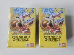LOT OF 2 OP-15 One Piece Adventure on Kami's Island Double Pack Booster Box op15 - Image 1