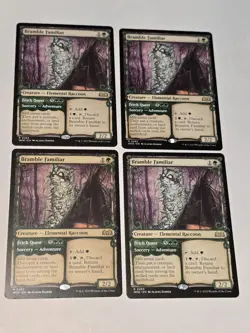 4x Bramble Familiar - Showcase - Wilds of Eldraine - Near Mint - MTG - Image 1