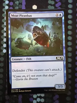 Moat Piranhas | FOIL | M20 Core Set 2020 | MTG Magic Cards - Image 1
