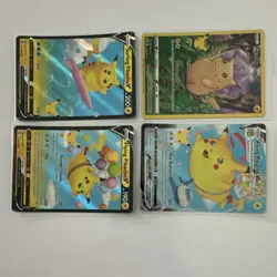 4 Card Lot Pokemon Celebrations Jungle Pikachu Flying Surfing VMAX NM - Image 1
