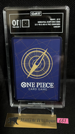 TAG GEM MINT 10 One Piece Card Nami P-112 Promo Vol.2 Asia Japanese - Image 2