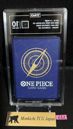 TAG GEM MINT 10 O-Nami OP06-101 R 2nd ANNIVERSARY ONE PIECE Card Game JP - Image 2