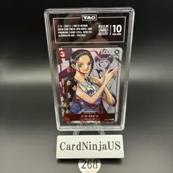 TAG GEM MINT 10 Nico Robin C ST01-008 Promo Premium Card collection 25th 268 - Image 1
