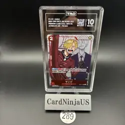 TAG GEM MINT 10 Sanji R OP01-013 Promo Premium Card collection 25th 289 - Image 1