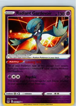 Pokemon Card - Radiant Gardevoir 069/196 - SWSH11: Lost Origin - NM - Image 1
