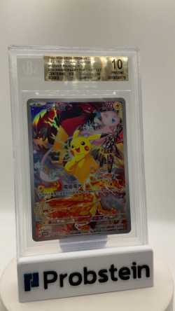 2024 Pokemon Chinese 5th Anniversary Top Card Promo Pikachu BGS 10 PRISTINE - Image 2