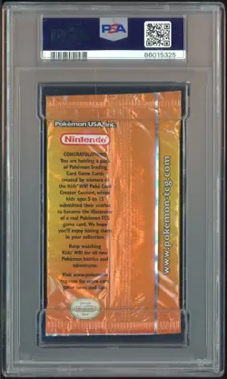 2004 Pokemon USA Poke Card Creater Foil Booster Pack PSA 8 NM-MT - Image 2