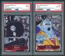 Lot (10) 2023 One Piece Premium Card Coll 25th ED Sequential PSA 10 Set w/ Luffy - Image 5