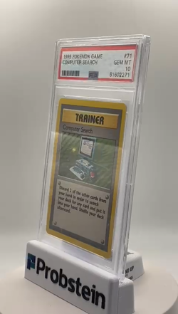 1999 Pokemon Game #71 Computer Search Trainer Card PSA 10 GEM MINT - Image 2