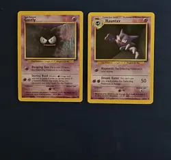 Near Mint Gastly 33/62 & NM Haunter 21/62 Fossil Pokemon TCG. 3 sets available - Image 1