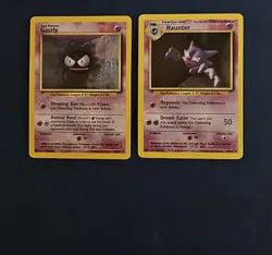 Near Mint Gastly 33/62 & NM Haunter 21/62 Fossil Pokemon TCG. 3 sets available - Image 5