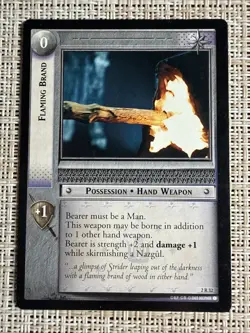 Decipher Lord of the Rings TCG Flaming Brand Rare Card 2R32 - Image 1