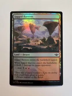 Jagged Barrens - FOIL - MTG Outlaws of Thunder Junction - NM - Image 1