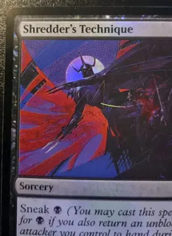 Shredder's Technique 0077 Foil Uncommon Teenage Mutant Ninja Turtles MTG - Image 2