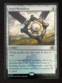 1x MTG Pearl Medallion (Foil) - Modern Horizons 3 (MH3) #294 - Magic - Image 1
