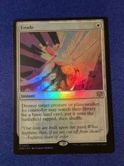 Erode (R) Foil #15 Secrets of Strixhaven MTG NM - Image 1