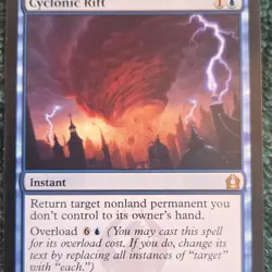 Magic: The Gathering Cyclonic Rift Instant Regular Wizards of the Coast Blue - Image 1