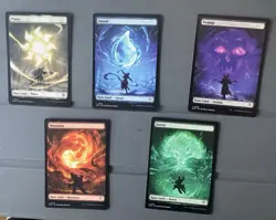 5x Basic Lands Borderless - Secrets of Strixhaven MTG-NM - Image 1