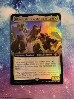 Ghired, Mirror of the Wilds Extended Art Foil - OTJ 0351 - NM - MTG Magic - Image 1