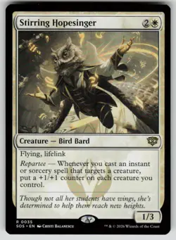 Stirring Hopesinger Rare Secrets of Strixhaven 35 MTG Near Mint 2026 - Image 1