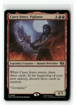 Casey Jones, Vigilante 0088 TMNT Magic: The Gathering Foil NM - Image 1