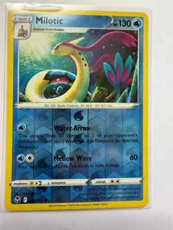 Milotic 040/195 Rare Silver Tempest Pokemon Reverse Holo Near Mint - Image 1