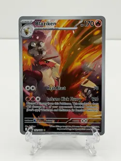 🔥Pokemon TCG-Blaziken-192/182-Sv10: Destined Rivals-Illustration-Holo-M/NM!🔥 - Image 1