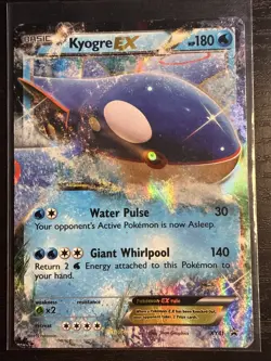Kyogre EX - XY41 Black Star Promo Pokemon - HP-DMGD - Image 1