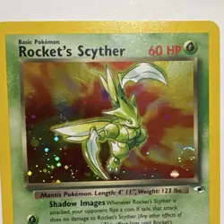 Pokemon TCG Rocket's Scyther 13/132 Gym Heroes Holo Rare 2000 60 HP - Image 2