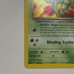 Pokemon TCG Rocket's Scyther 13/132 Gym Heroes Holo Rare 2000 60 HP - Image 5