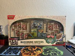 Pokemon TCG Scarlet & Violet 151 Blooming Waters Premium Collection Box - Image 1