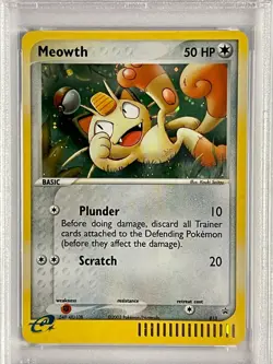 2000 Pokemon Black Star Promo - Meowth Holo #013 - PSA NM-MT 8!!! - Image 2