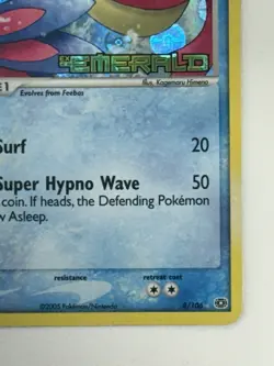 Pokemon TCG Milotic 8/106 Emerald Reverse Holo Stamped - Image 4