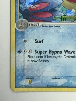 Pokemon TCG Milotic 8/106 Emerald Reverse Holo Stamped - Image 5