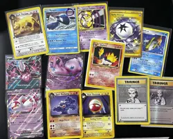Pokemon Binder Collection Lot 13 Cards, Vtg, 1st Ed, Rares, Holos & More TCG! - Image 1