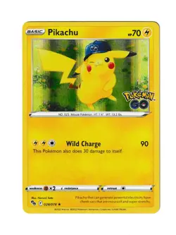 Pikachu 028/078 Holo Rare Pokemon GO NM - Image 1