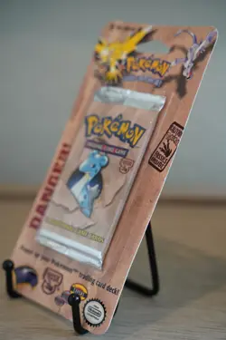 Pokemon Fossil Booster Blister Pack Lapras Artwork 1999 WOTC Factory Sealed - Image 4