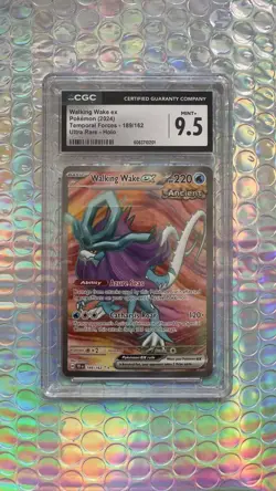 POKEMON CGC M9.5 Walking Wake ex 189/162 Temporal Forces Ultra Rare Holo - Image 1
