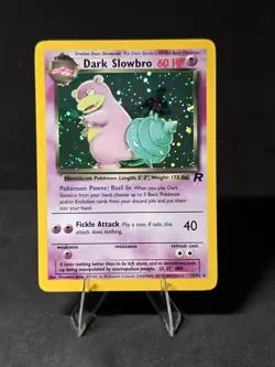 Pokemon Dark Slowbro TCG 12/82 Holographic Rare Team Rocket English - Image 1