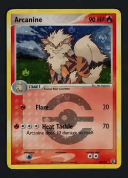 Arcanine 18/112 Reverse FireRed & LeafGreen Rare Pokemon TCG - Image 1