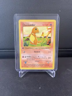Pokemon TCG Charmander Base Set First Edition Shadowless 46/102 - Image 1