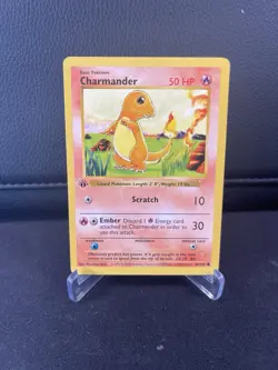 Pokemon TCG Charmander Base Set First Edition Shadowless 46/102 - Image 2