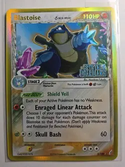 Pokemon TCG Blastoise 2/100 Crystal Guardians Reverse Holo Rare Stamped - Image 1