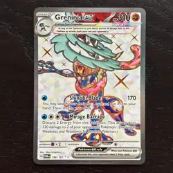 Greninja ex 198/167 Pokemon Twilight Masquerade SV Full Art Ultra Rare Holo NM - Image 1