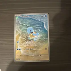 Pokemon Squirtle 170/165 Scarlet & Violet 151 Illustration Rare Holo 60 HP - Image 1