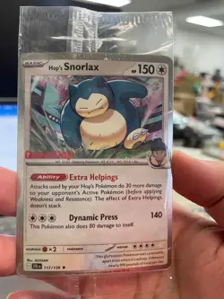 Pokemon - Hop's Snorlax - 117/159 (GameStop) (Cosmos Holo) 117 NM SEALED - Image 1
