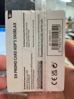 Pokemon - Hop's Snorlax - 117/159 (GameStop) (Cosmos Holo) 117 NM SEALED - Image 2